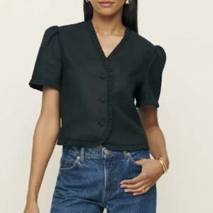 Reformation Bess Linen Top